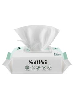 Softpaii 30% thicker Baby Wipes,72s x 12 Packs(864 wipes),Pure Water Baby Wipes for Baby,Multi Purpose Cleaning Baby Wet Wipes for Sensitive Skin.  - Image 2