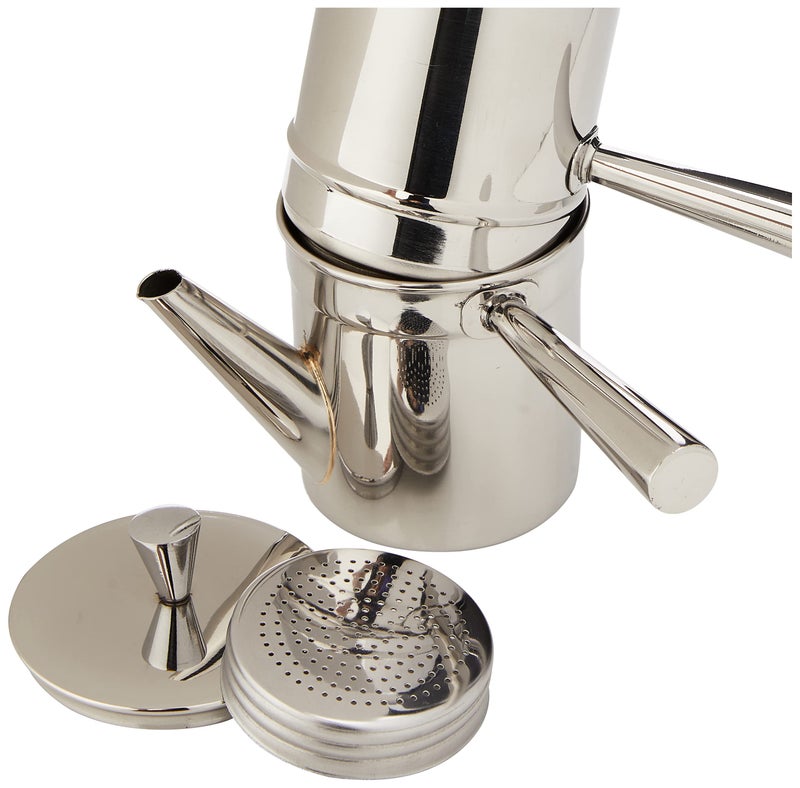 Ilsa Neapolitan Coffee Maker, Stainless Steel, Silver, 1-2 Cups - Image 3