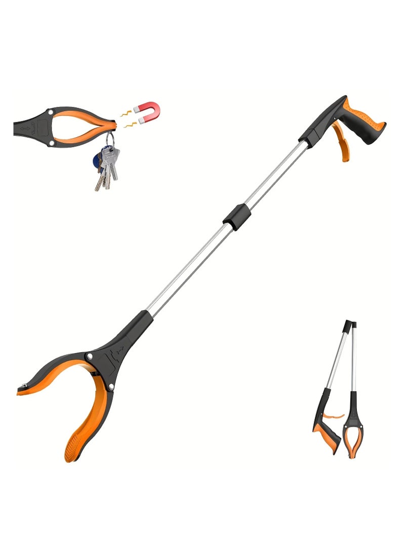 AROAQ Reacher Grabber tool 32 Inch Garbage Picker Gripper Lightweight Heavy Duty Elderly Grabbing Tool with 360° Rotating Clip  - Image 1