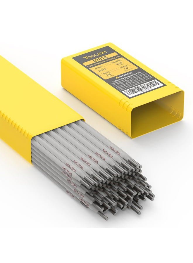 TOOLIOM E7018 Low Hydrogen Welding Rod 3/32" 5LB Carbon Steel Stick Electrodes - Image 1