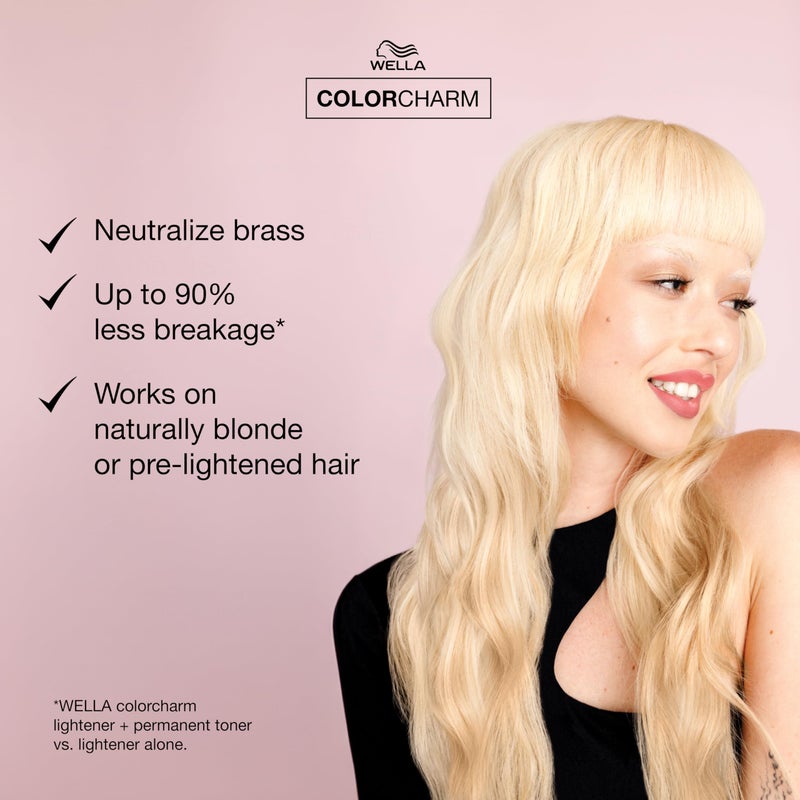 COLORCHARM Permanent Liquid Toners | Neutralize Brass | Free of Parabens | Vegan | T15 Pale Beige Blonde | 1.4 Fl Oz - Image 3