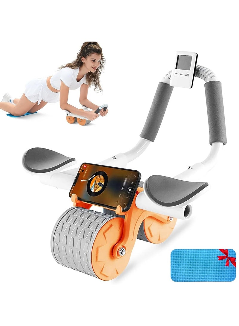 DubaiGallery Ab Abdominal Roller Wheel With Elbow Support Core Strength Training For Abs Workout Exercise Wheels For Home Gym, Fitness Equipment For Core Workout With Knee Pad Accessories - Image 2