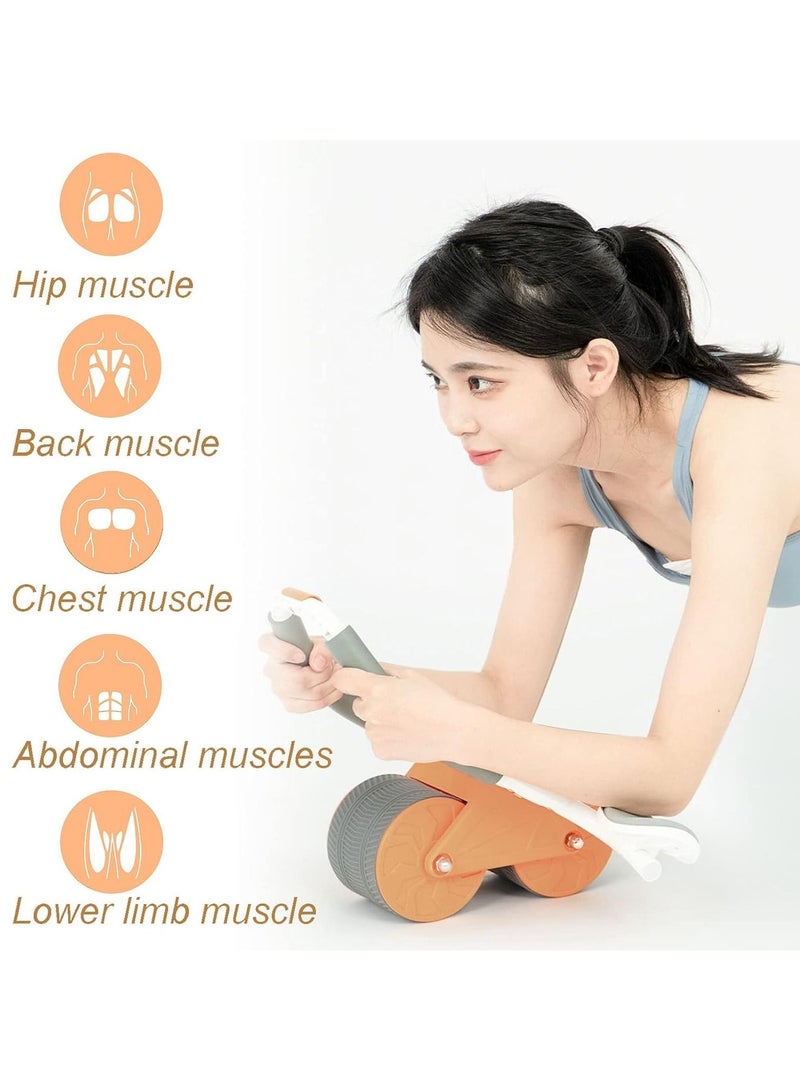 DubaiGallery Ab Abdominal Roller Wheel With Elbow Support Core Strength Training For Abs Workout Exercise Wheels For Home Gym, Fitness Equipment For Core Workout With Knee Pad Accessories - Image 4