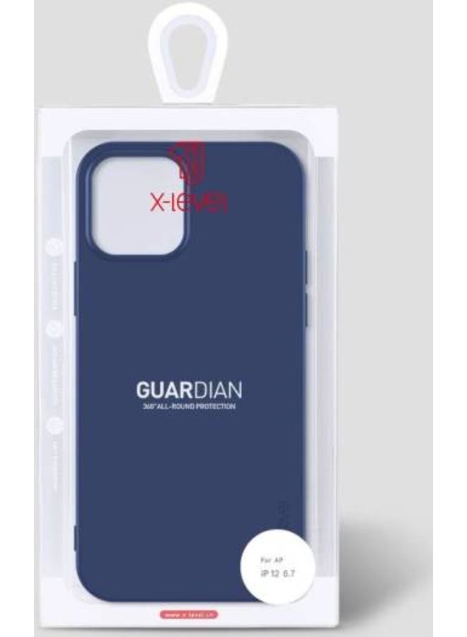 إكس ليفيل جراب  متوافق مع iPhone 15 Pro، رفيع للغاية، من سلسلة Guardian، مصنوع من مادة TPU الناعمة، بطبقة نهائية غير لامعة، وغطاء خلفي خفيف الوزن، لهاتف iPhone 15 Pro مقاس 6.7 بوصة - أزرق داكن - Image 4