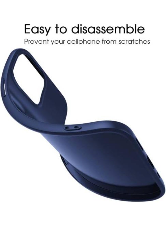 إكس ليفيل جراب  متوافق مع iPhone 15 Pro، رفيع للغاية، من سلسلة Guardian، مصنوع من مادة TPU الناعمة، بطبقة نهائية غير لامعة، وغطاء خلفي خفيف الوزن، لهاتف iPhone 15 Pro مقاس 6.7 بوصة - أزرق داكن - Image 3