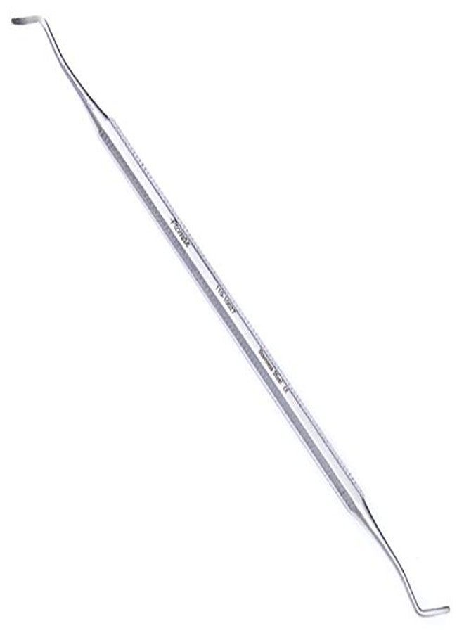 Promax بروماكس كيريت محترف - منظف أظافر مائل - مزدوج الطرف، منحني ومائل من الجانبين مع مقبض دائري - (كيريت/منظف) 110-10027