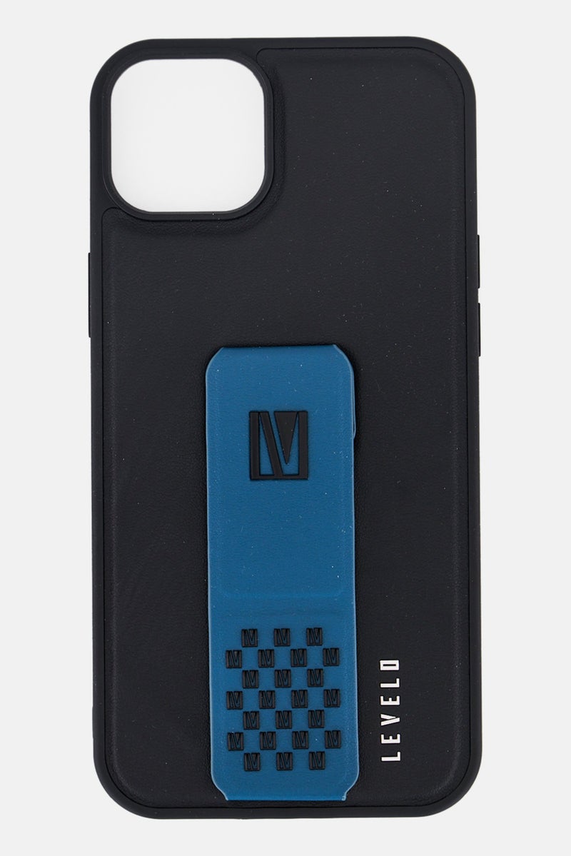LEVELO iPhone 14 Max Morphix Leather Grip Stand Protective Case - Image 1