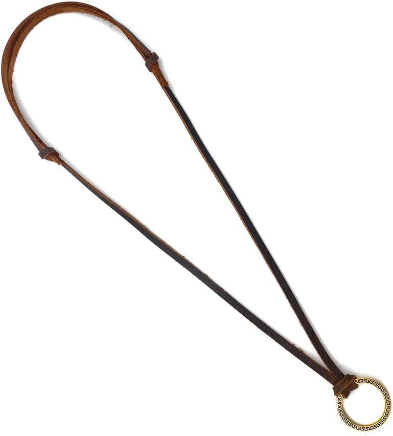 Decker Glasses Necklace Sunglasses Holder Hanging Ring Leather Cord Adjustable Eyeglasses Strap Alloy Loop Ring - Image 5
