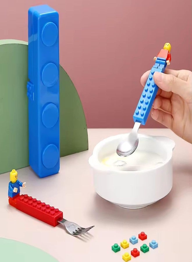 ARTLABEL Cartoon Theme Stainless Steel Spoon & Fork Set for Kids - Baby Feeding Spoon and Fork Set (Multicolor) (Spoon Set 2, Free Size) - Image 5