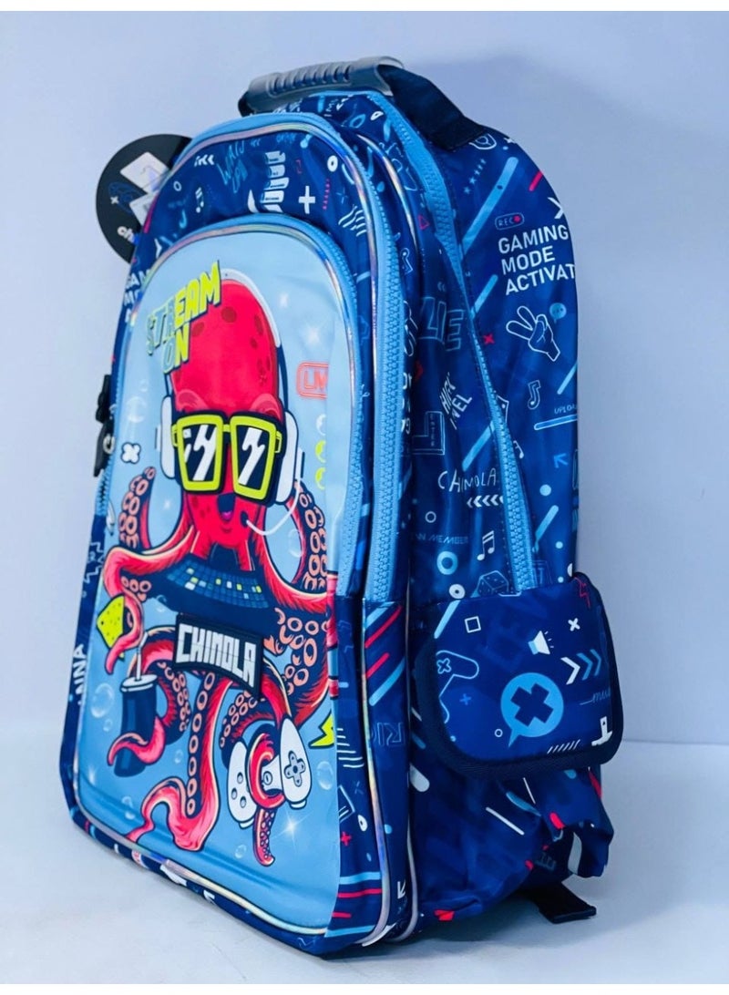 School bags, Octopus bag. Waterproof bag. High-quality imported material. 3 zippers. Bag size: 50 cm. - Image 1