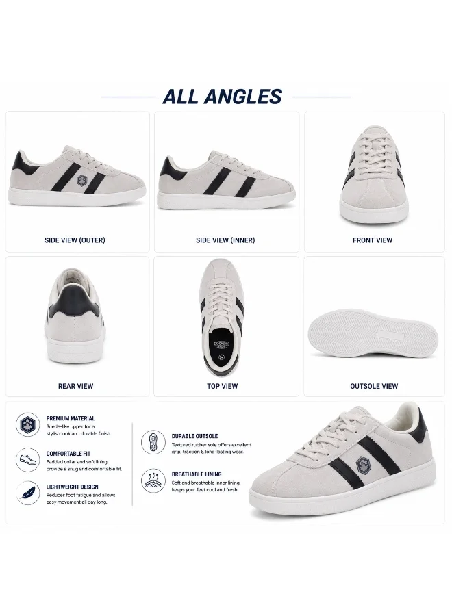 Lumberjack  Lumberjack Frosty Women Sneakers Beige Suede/PU – Lightweight Breathable Casual Shoes, Comfortable Everyday for Women | Best Price UAE