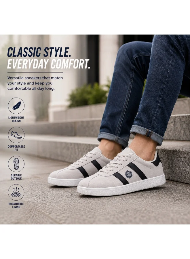 Lumberjack  Lumberjack Frosty Women Sneakers Beige Suede/PU – Lightweight Breathable Casual Shoes, Comfortable Everyday for Women | Best Price UAE