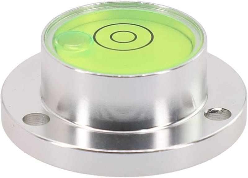 Carbon Fiber Mini Horizontal Bubble Level Flange Mount 30x20x11mm Green - Image 5