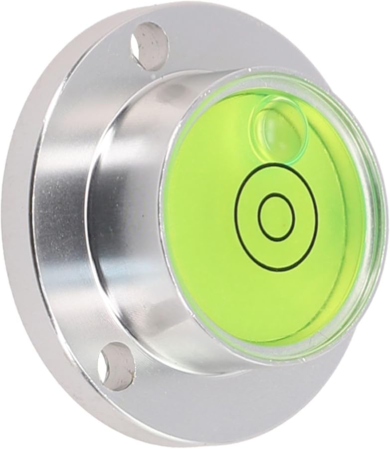 Carbon Fiber Mini Horizontal Bubble Level Flange Mount 30x20x11mm Green - Image 3