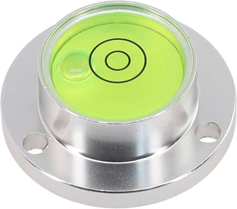 Carbon Fiber Mini Horizontal Bubble Level Flange Mount 30x20x11mm Green - Image 2