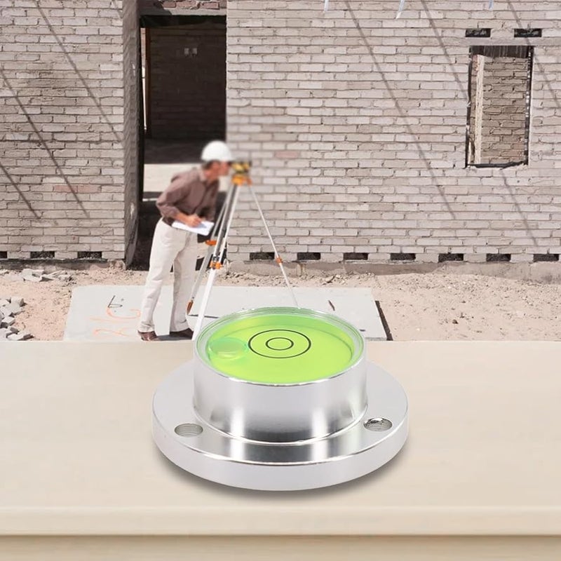 Carbon Fiber Mini Horizontal Bubble Level Flange Mount 30x20x11mm Green - Image 4