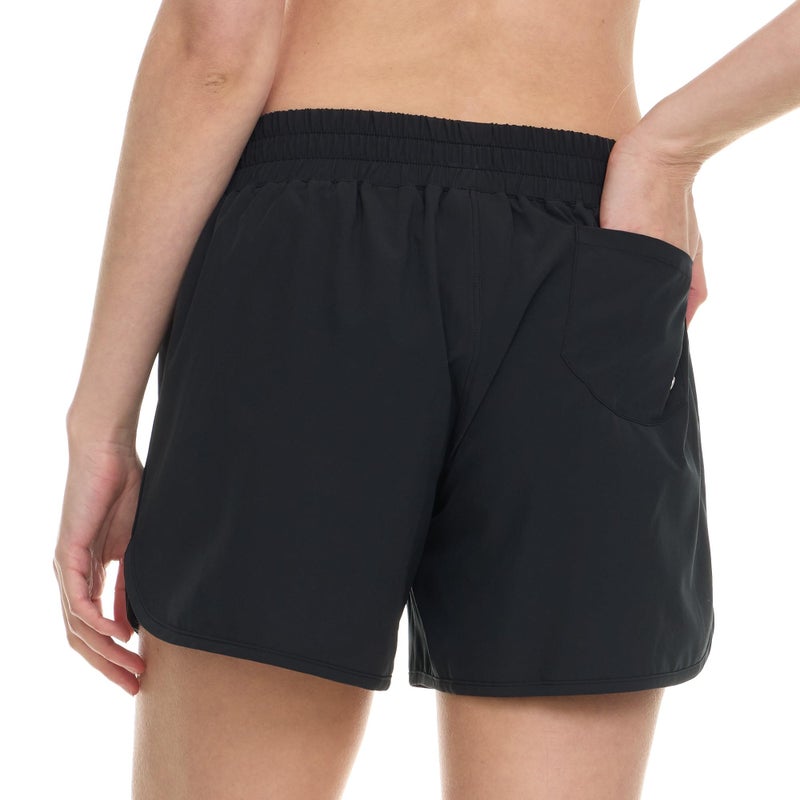 Hurley 5" Swim Board Shorts for Women, Swim Shorts Women, Swimming Bottoms with Pockets Black - Image 3