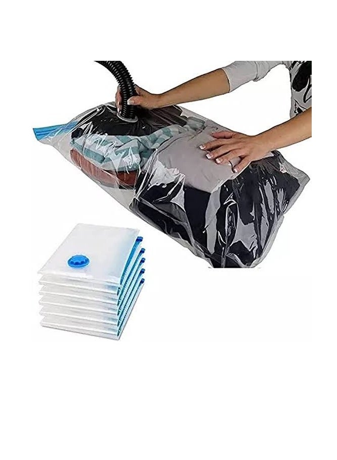 Bags for storing clothes and blankets, large size 110 x 80 cm, air suction to save space by 75%, one piece - Image 1