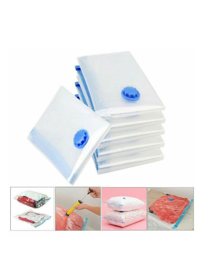 Bags for storing clothes and blankets, large size 110 x 80 cm, air suction to save space by 75%, one piece - Image 3