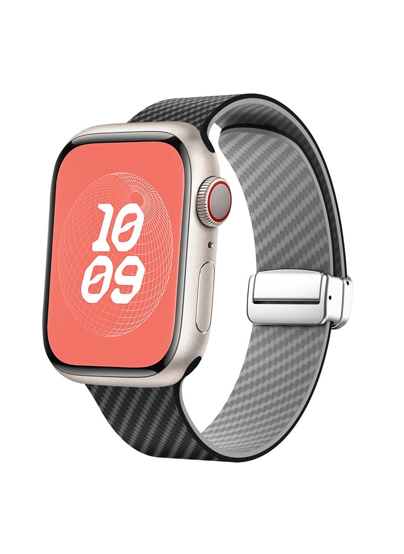 X-level - Bands Compatible with Apple Watch 38mm 40mm 41mm Series 9/8/7/SE/6/5/4/3/2/1 IWatch Ultra/Ultra 2/ Silicone Strap With Magnetic folding Buckle, Quick Release Silicone Straps for Women Men - Image 1