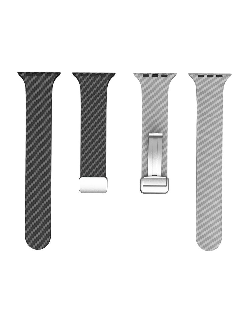 X-level - Bands Compatible with Apple Watch 38mm 40mm 41mm Series 9/8/7/SE/6/5/4/3/2/1 IWatch Ultra/Ultra 2/ Silicone Strap With Magnetic folding Buckle, Quick Release Silicone Straps for Women Men - Image 1