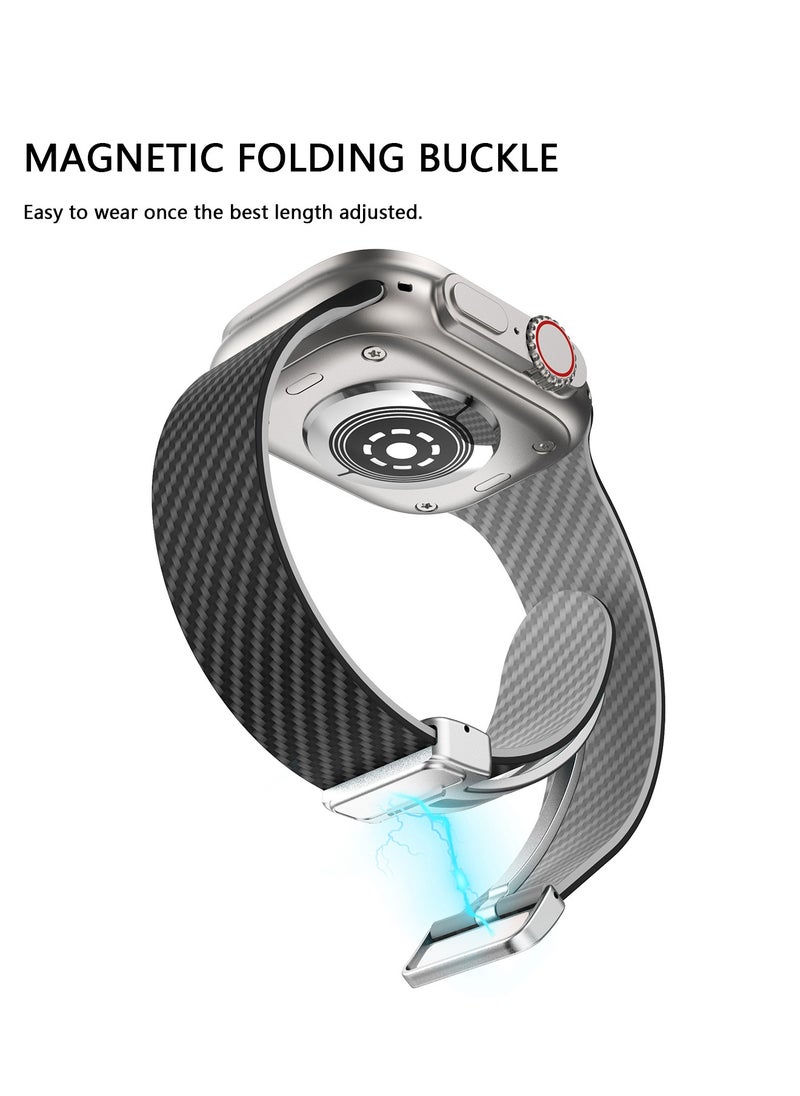 X-level - Bands Compatible with Apple Watch 38mm 40mm 41mm Series 9/8/7/SE/6/5/4/3/2/1 IWatch Ultra/Ultra 2/ Silicone Strap With Magnetic folding Buckle, Quick Release Silicone Straps for Women Men - Image 1