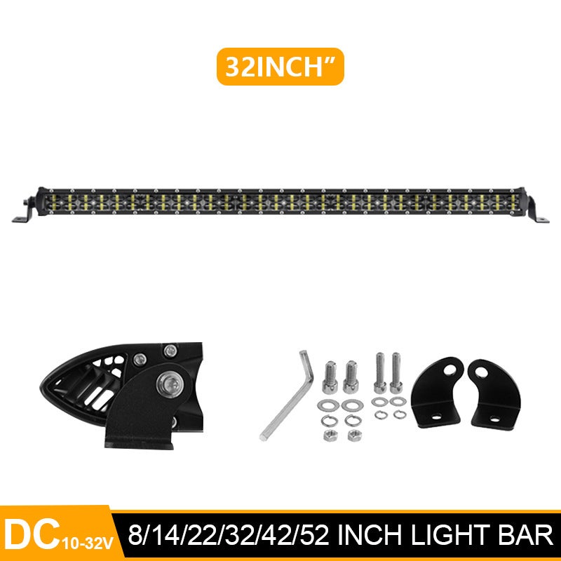 Ultra-Thin LED Car Light Bar 6D Lens Off-Road 32inch 