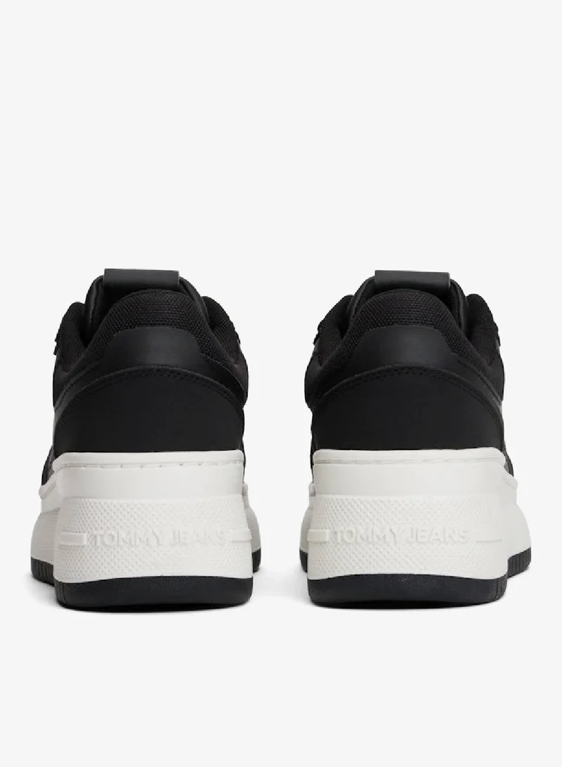 TOMMY JEANS Black Retro Platform Basketball Trainers With Leather for Women | Best Price UAE
