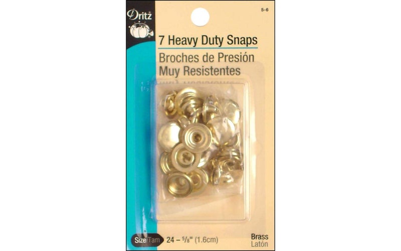 Dritz 5/8-Inch Heavy Duty Snaps, 7 Sets, Gilt - Image 4