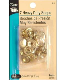 Dritz 5/8-Inch Heavy Duty Snaps, 7 Sets, Gilt - Image 2