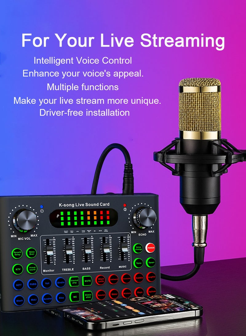 دراكلاو مكسر بطاقة صوت، خلاط دي جي، بطاقة صوت مباشر للبث، خلاط صوت بلوتوث للبث، الألعاب، التسجيل، الغناء، تيك توك، يوتيوب، الكمبيوتر، الكمبيوتر - Image 4