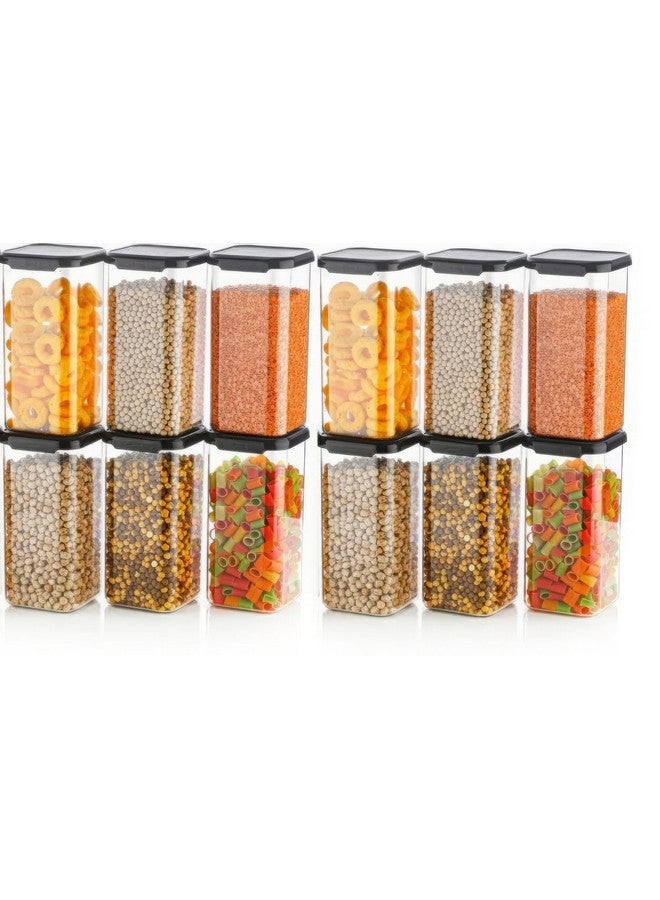 KWER Air Tight Containers For Kitchen Storage Set, BPA Container For Kitchen Storage Set, Kitchen Organizer And Kitchen Accessories Items & Storage (1500 Ml Set Of 8) (Plastic) - Image 1