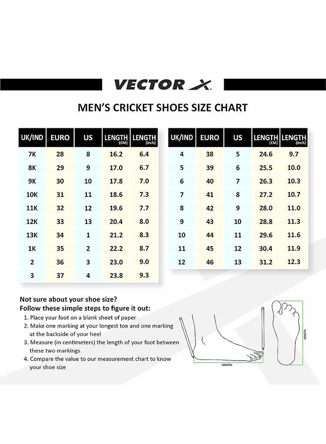 Vector X Blast Cricket Shoes | For Men & Boys | Material: Synthetic Leather: PVC sole | Increase your Training Load | Recover more Quickly | Outdoor Sport | Lace Up - Image 3