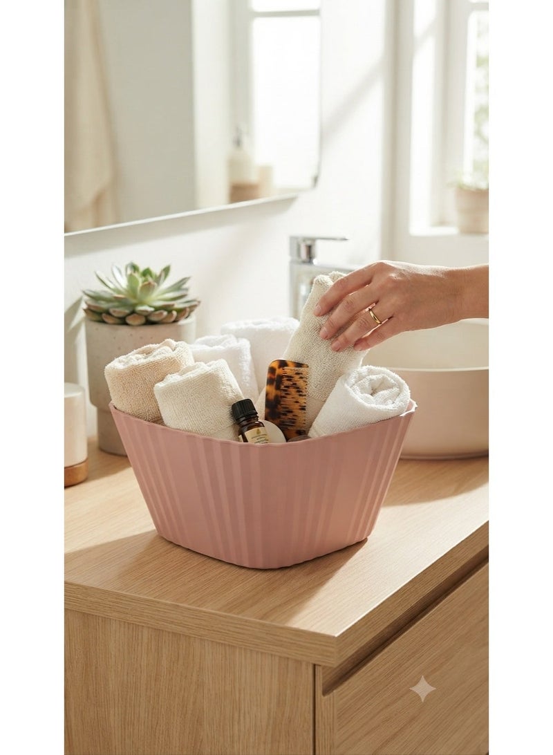 "Colise" Modern Serving and Storage Bowl - Pink Color, Versatile for Kitchen and Home - Image 1