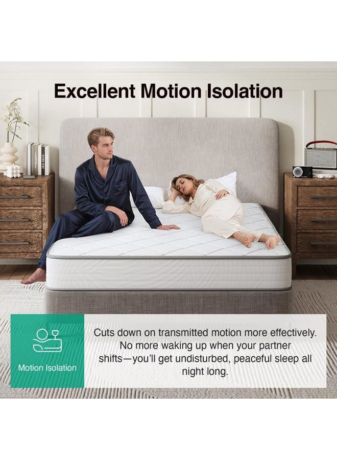 Novilla Queen Mattress 14 Inch, Hybrid Queen Size Mattress in a Box, Gel Memory Foam & Individual Pocket Springs, Medium Firm, Motion Isolation, Cool Sleep & Pressure Relief, CertiPUR-US - Image 4