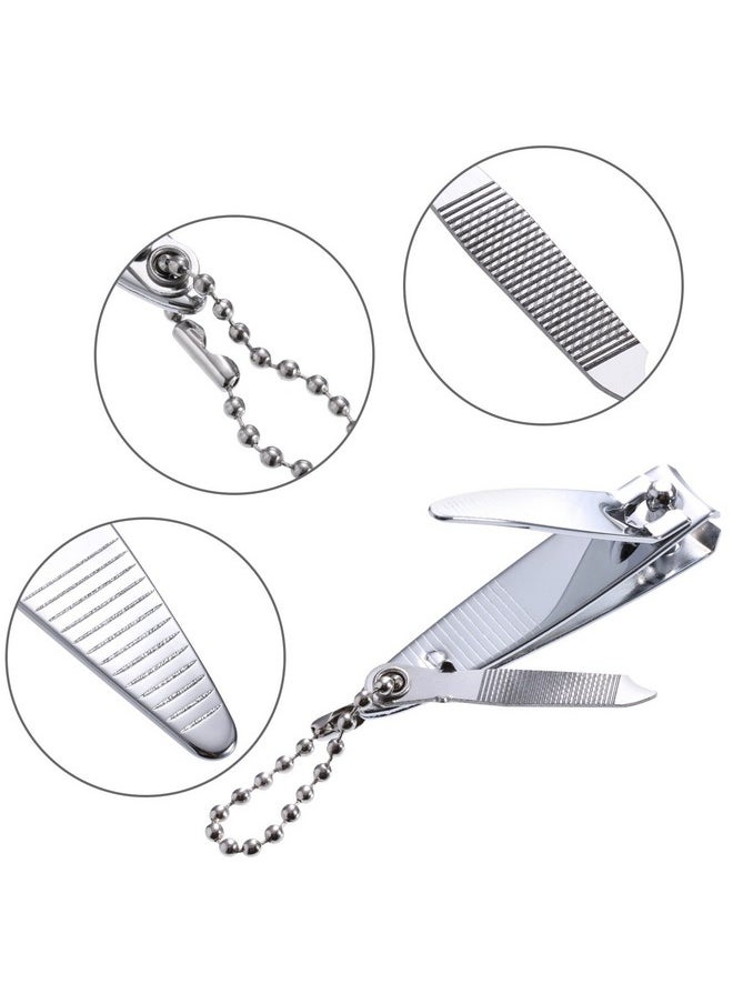 Bememo 12 Pieces Stainless Nail Clippers Set Fingernail Clippers And Toenail Clippers Nail Cutter Tool Set For Men And Women (12 Pieces, Fingernail And Toenail Clipper Set)  - Image 4