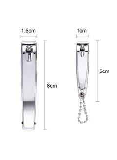 Bememo 12 Pieces Stainless Nail Clippers Set Fingernail Clippers And Toenail Clippers Nail Cutter Tool Set For Men And Women (12 Pieces, Fingernail And Toenail Clipper Set)  - Image 2
