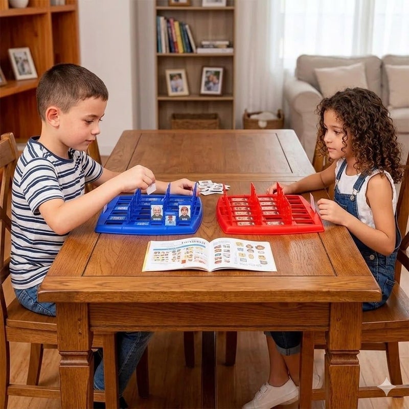 Mnamino Store Smart Guessing Game(guess who am I), Educational and Interactive Board Game for Kids, Family Game Set to Develop Observation, Logic and Intelligence Skill