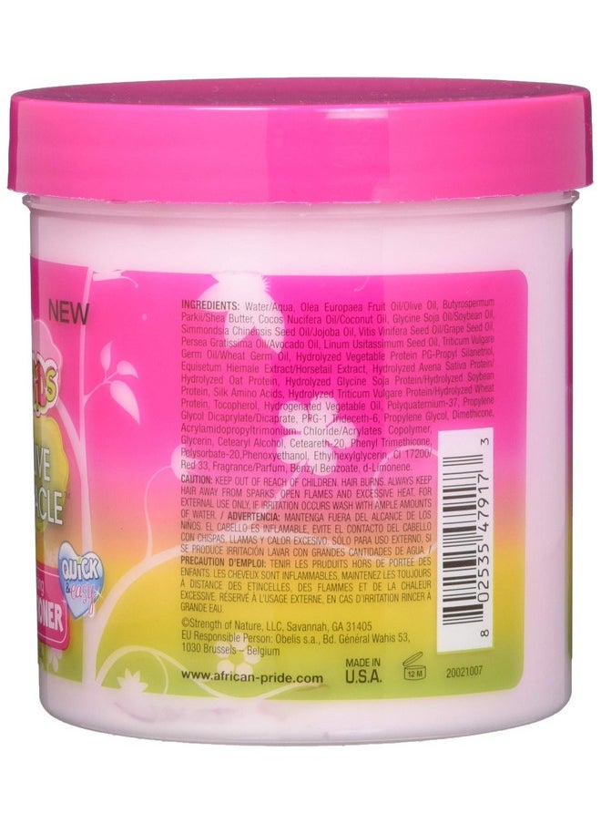 African Pride Dream Kids Olive Miracle Detangling Moisturizing Leavein Conditioner Contains Olive Oil Moisturizes & Nourishes Coils & Hair Curls 15 Oz  - Image 3