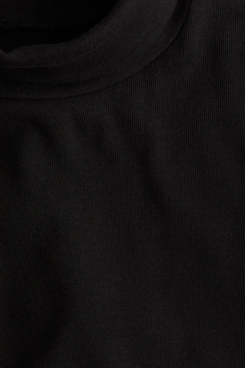 H&M Cotton Polo-Neck Top