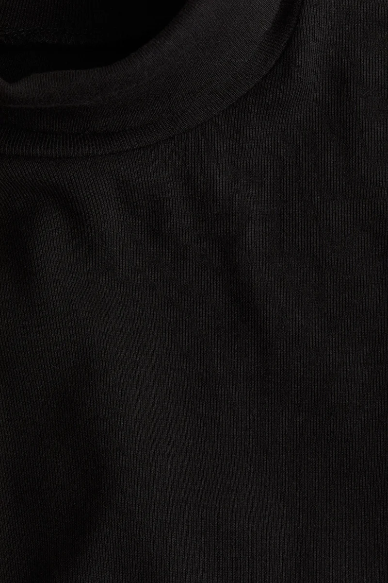 H&M Cotton Polo-Neck Top