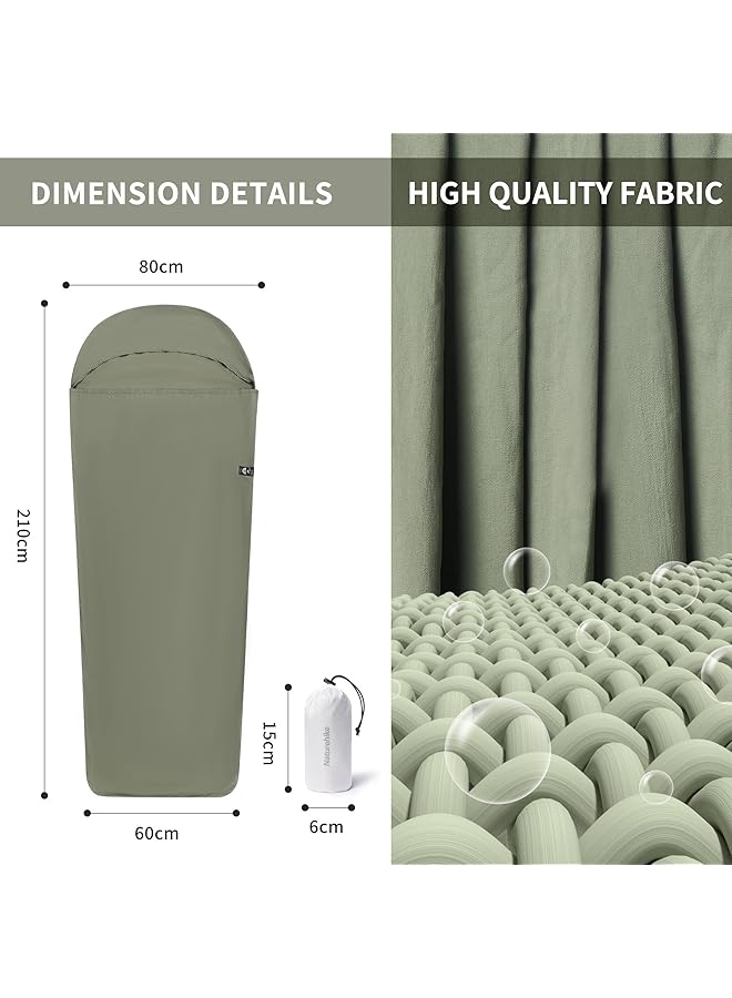 Naturehike Sleeping Bag Ultralight Sleeping Bag Liner Only 128 G Travel Blanket With Small Pack Size Inner Sleeping Bag For Backpacking Hostels Huts Camping - Image 2