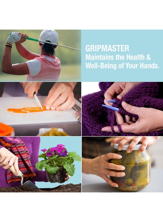 Prohands Gripmaster Rehab Hand Exerciser, Finger Exerciser (Hand Grip Strengthener), Spring-Loaded, Finger-Piston System, Added Palm Cushion, (7 lb Heavy Tension, Blue-Gripmaster Rehab) - Image 2