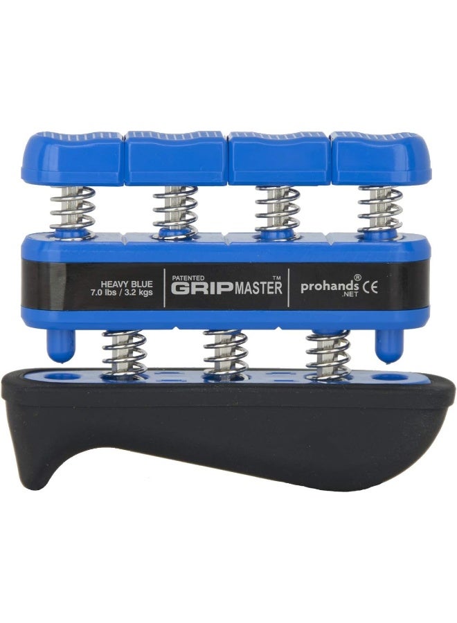 Prohands Gripmaster Rehab Hand Exerciser, Finger Exerciser (Hand Grip Strengthener), Spring-Loaded, Finger-Piston System, Added Palm Cushion, (7 lb Heavy Tension, Blue-Gripmaster Rehab) - Image 4