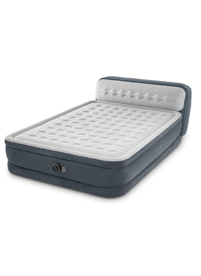 Coleman Queen Dura-Beam Ultra Plush Headboard Airbed with Built-in Pump Grey and White 86 x 152 x 236 cm 64448  - Image 3