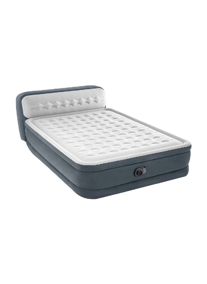 Coleman Queen Dura-Beam Ultra Plush Headboard Airbed with Built-in Pump Grey and White 86 x 152 x 236 cm 64448  - Image 4