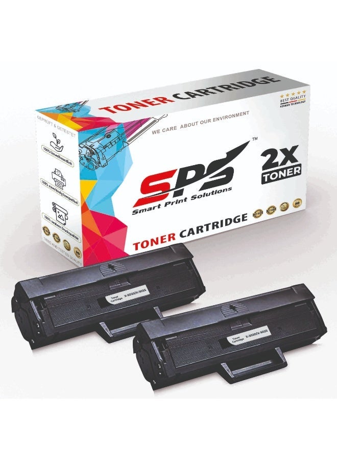 Smart Print Solutions SPS Compatible Toner Cartridges for Xerox - X3020 | 2x Black | Yield upto 1,500 Pages - Image 1
