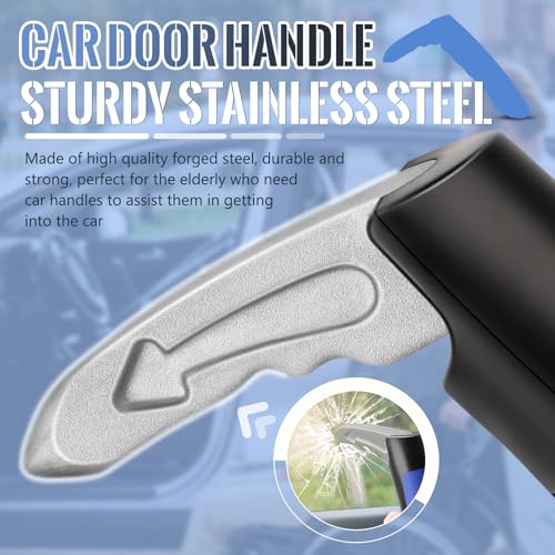 Milifox Car Support Handle Assist - Portable Multifunction Auto Vehicle Support Handle Insert Door Latch for Getting in and Out of Car (Blue) - Image 3