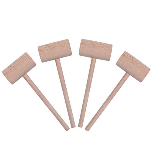 MGTECH 4PCS Wooden Crab or Lobster Mallets - Image 1
