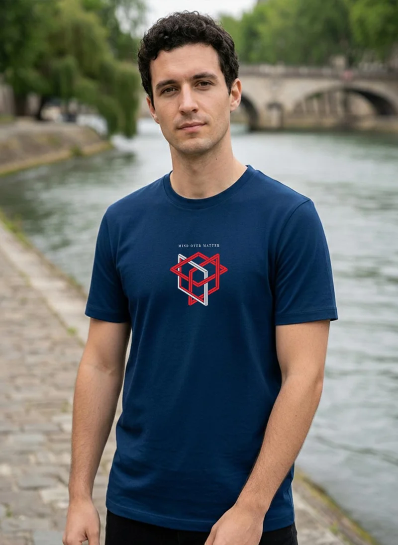 NOBERO  NOBERO Men's Premium Printed Regualr T-Shirt for Men | Best Price UAE